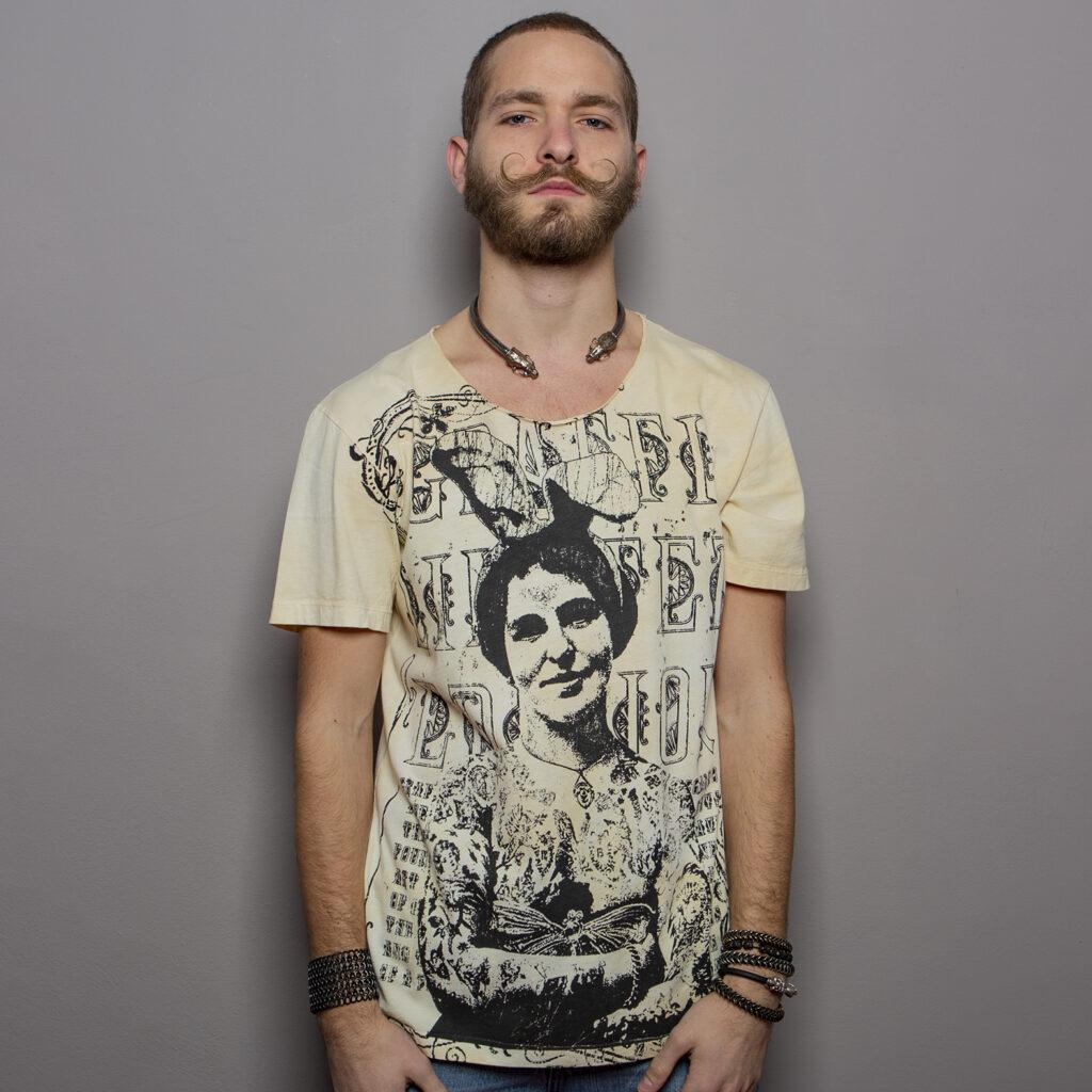 hand-designed elaborately printed T-shirt