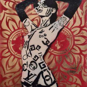 Red Mandala Bunny Revolution